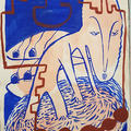 Untitled, 1996 by Ina Barfuss, gouache, watercolour and ink on paper